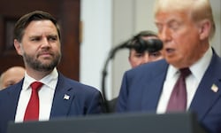 US-Vizepräsident JD Vance an der Seite von Donald Trump.