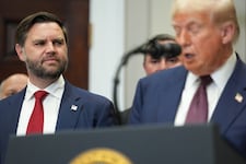 US-Vizepräsident JD Vance an der Seite von Donald Trump.