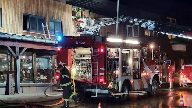 Feuerwehreinsatz in Riezlern.