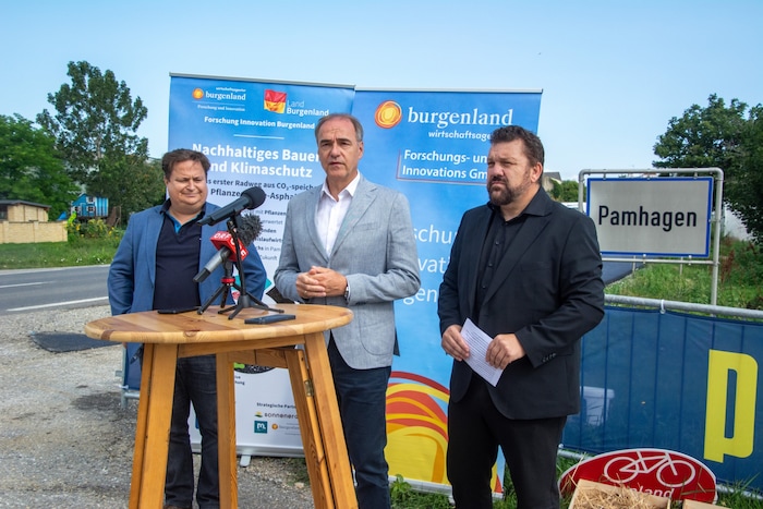 Christian Rauch, Landesrat Schneemann und Martin Zloklikovits erörterten die Vorteile des ...