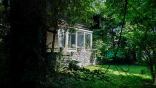 Hier in diesem Garten passierte die Bluttat.