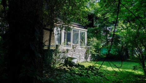 Hier in diesem Garten passierte die Bluttat.