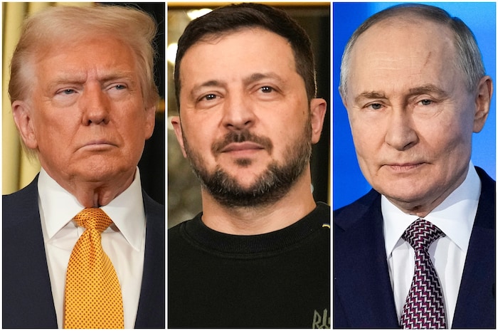 US-Präsident Donald Trump (links) hat eine Waffenruhe verkündet, die Ukraine-Präsident Wolodymyr ...