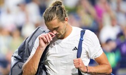Alexander Zverev war in Toronto nach einer Pause von etwa einem Monat auf die Tennis-Tour ...