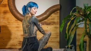 Kerstin Huber (37): Ihr Körper zieren mehrere großflächige Tattoos, bis auf das Gesicht möchte ...