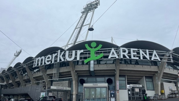 In der Tiefgarage des Stadions in Graz-Liebenau kam es nach dem Bundesliga-Spiel zwischen Sturm ...