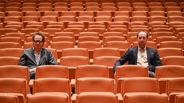 Der Künstler und der Zahlenmensch: Norbert Trawöger (li.) und Kai Liczewski