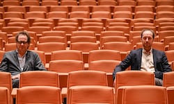 Der Künstler und der Zahlenmensch: Norbert Trawöger (li.) und Kai Liczewski