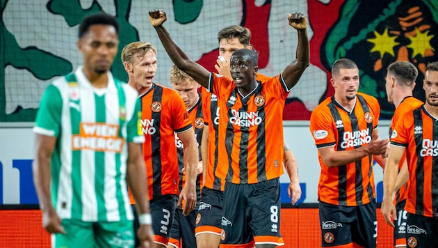Der SK Rapid musste sich mit einem 2:2 zufriedengeben.