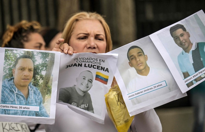 Kundgebung für die Freilassung von politischen Gefangenen in Venezuela