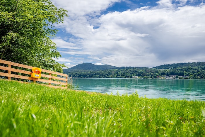 Das neue Grundstück der Bundesforste mit öffentlicher Uferfläche am Wörthersee