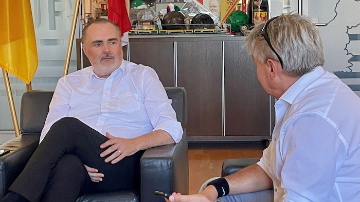 Doskozil im Gespräch mit „Krone“-Redakteur Karl Grammer
