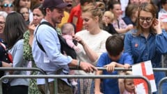 Prinzessin Beatrice von York mit Ehemann Edoardo Mapelli Mozzi, den Töchtern Sienna und Athena ...