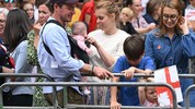 Prinzessin Beatrice von York mit Ehemann Edoardo Mapelli Mozzi, den Töchtern Sienna und Athena ...