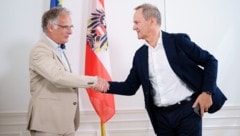 Marterbauer und Schellhorn schenken sich im „Krone“-Sommergespräch nichts.