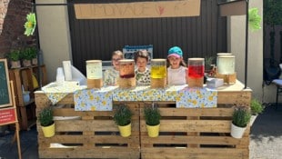 Der Limonadenstand brachte in Langenenzersdorf viel Geld für die Feuerwehr.
