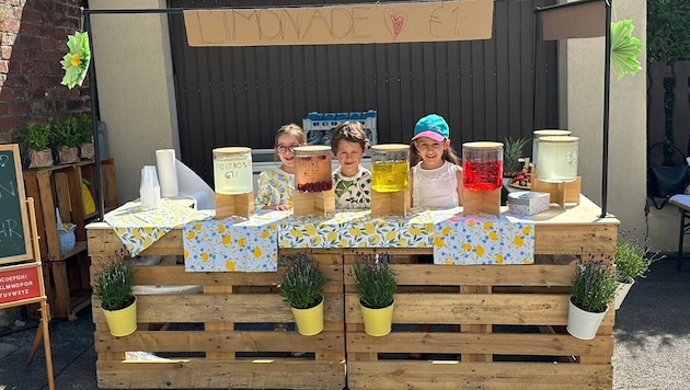 Der Limonadenstand brachte in Langenenzersdorf viel Geld für die Feuerwehr.