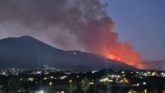 Die hohe Rauchsäule war auch von Neapel gut sichtbar. 