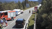 Auch auf der B179, der Fernpassstraße, kam es bei Musau Samstagnachmittag zu einem Unfall.