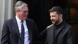 Der britische Premierminister Keir Starmer mit dem ukrainischen Präsidenten  Wolodymyr Selenskyj