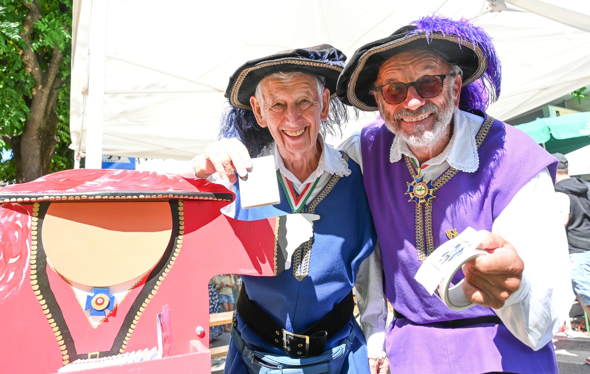 Zwei Generationen: Otto Konrad und Otto Umlauft.
