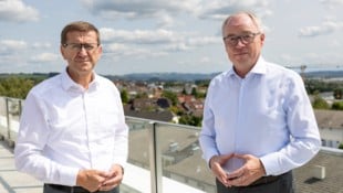 OÖ-Landesrat Markus Achleitner und NÖ-Landesrat Stephan Pernkopf