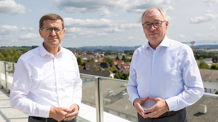 OÖ-Landesrat Markus Achleitner und NÖ-Landesrat Stephan Pernkopf