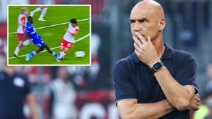 Salzburg-Trainer Thomas Letsch bezeichnete die Attacke als „ein wirklich übles Foul“.