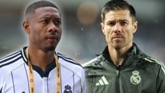 David Alaba (links) will sich unter Trainer Xabi Alonso bei Real Madrid beweisen.
