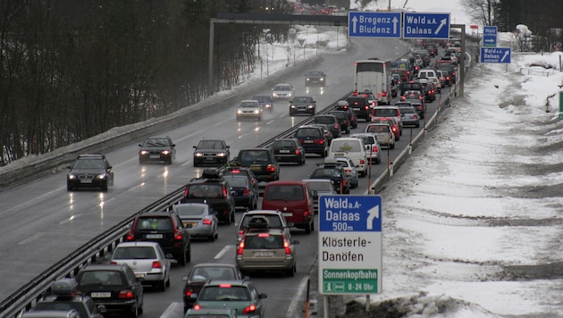 Die Arlbergschnellstraße (S16) ist im Winter oft überlastet.