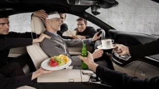 So luxuriös wie in der Mercedes-Werbung wird die Massage wohl auch in Zukunft nicht ablaufen.