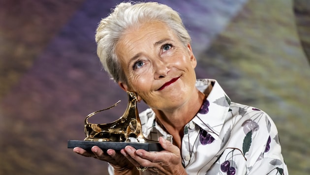 In Locarno räumte Emma Thompson den Leopard Club Award für ihre außergewöhnliche Karriere ab.