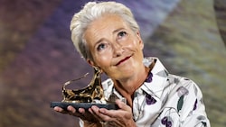 In Locarno räumte Emma Thompson den Leopard Club Award für ihre außergewöhnliche Karriere ab.