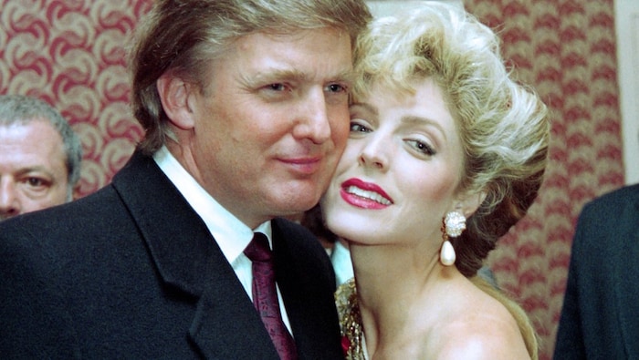 Trump mit seiner zweiten Ehefrau Marla Maples – auch sie war Schauspielerin, wenn auch nicht so ...