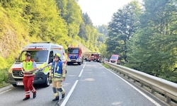 Die B164 war für eineinhalb Stunden gesperrt.