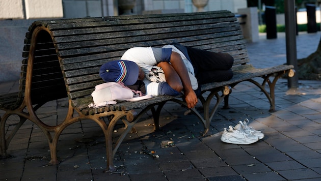 Ein Wohnungsloser in der US-Hauptstadt Washington (Symbolbild)
