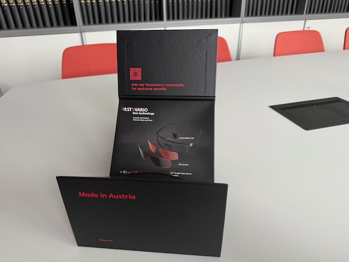 Im Inneren der Verpackung findet man Infos über die Technologie.