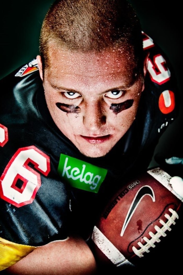 Bernd Leitsoni während der aktiven Karriere als Left Tackle.