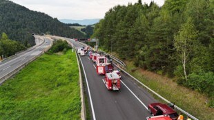 Die A2 in Richtung Wien war für rund eineinhalb Stunden gesperrt.