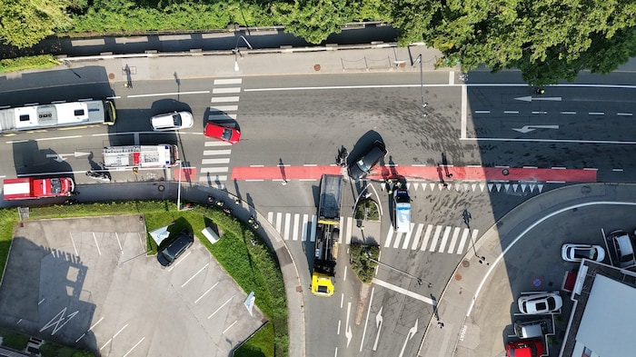 Die Unfallstelle in Bregenz.