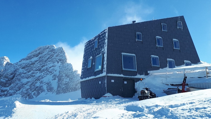 Blick auf die Seethaler Hütte