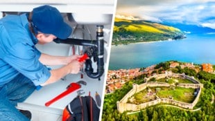 Im Krankenstand darf der Installateur offiziell in seine Heimat Mazedonien reisen.