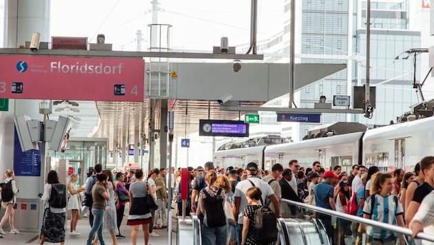 Die S-Bahnstammstrecke zwischen Praterstern und Floridsdorf ist noch bis 1. September gesperrt.