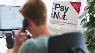 12.292 Anrufe gingen bei PsyNot in den letzten zwölf Monaten ein.