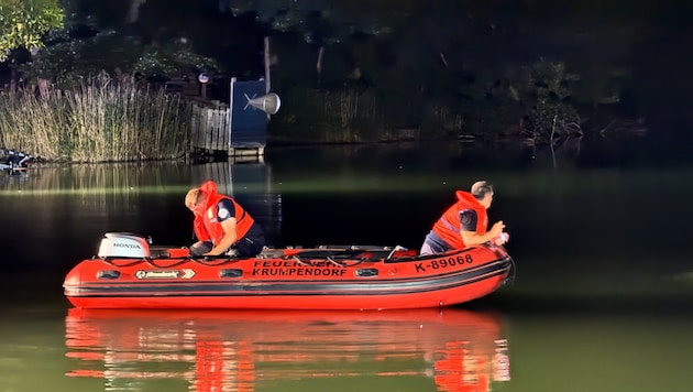 Der Rauschelesee wurde von den Einsatzkräften abgesucht