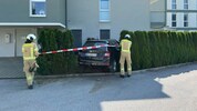 Die Feuerwehr sicherte die Unfallstelle ab.