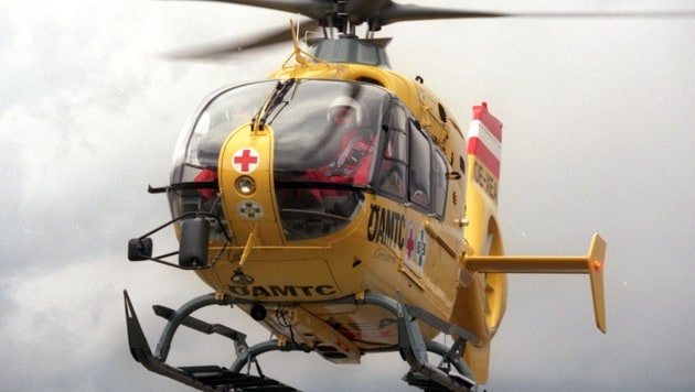 Der Schwerverletzte wurde mit dem Helikopter ins Spital gebracht.