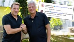 Andi Herzog und Toni Polster lassen dem Schmäh laufen – nicht nur auf Social Media, sondern auch ...