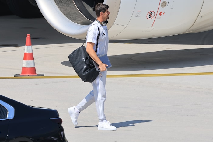 Courtois zeigte sich tiefenentspannt.