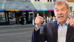 Warteschlange vor dem neuen Innsbrucker Wohnungsamt. Vize-BM Willi (Grüne) nennt erstmals ...